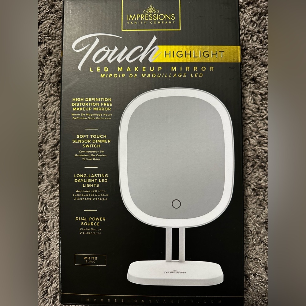 Impressions Touch Highlight LED Makeup Mirror